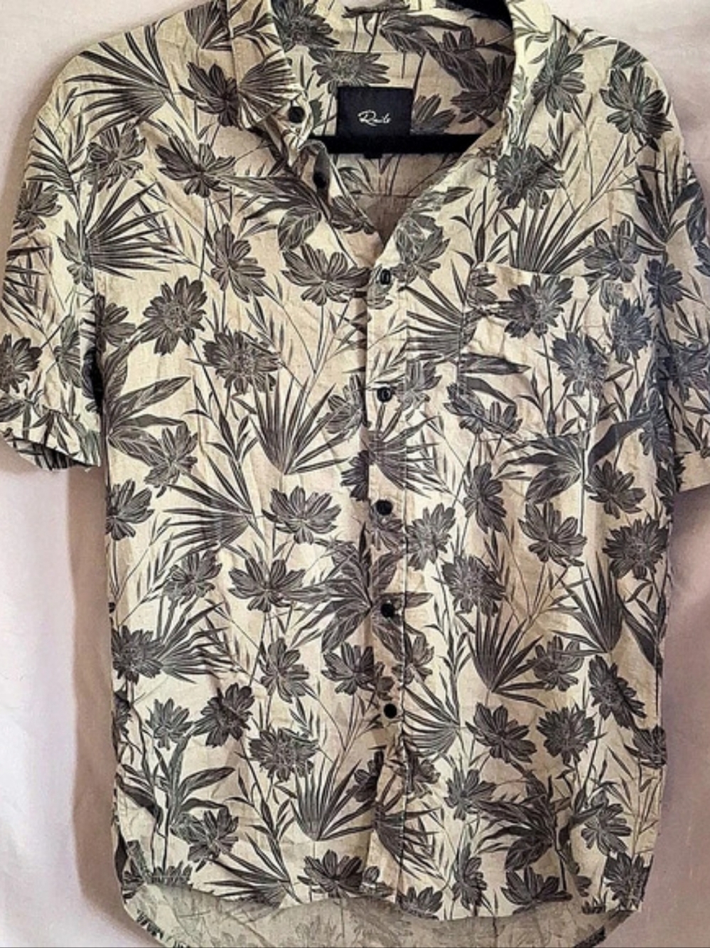 Rails Carson Floral Linen Button Down Shirt Size Medium